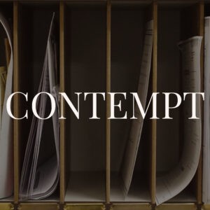 Logo for unpublished podcast: Contempt